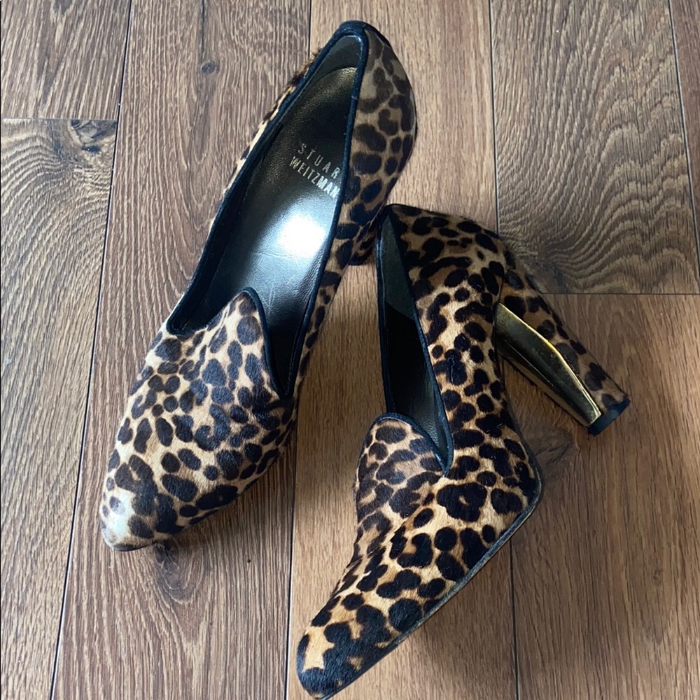 Stuart Weitzman leopard pumps